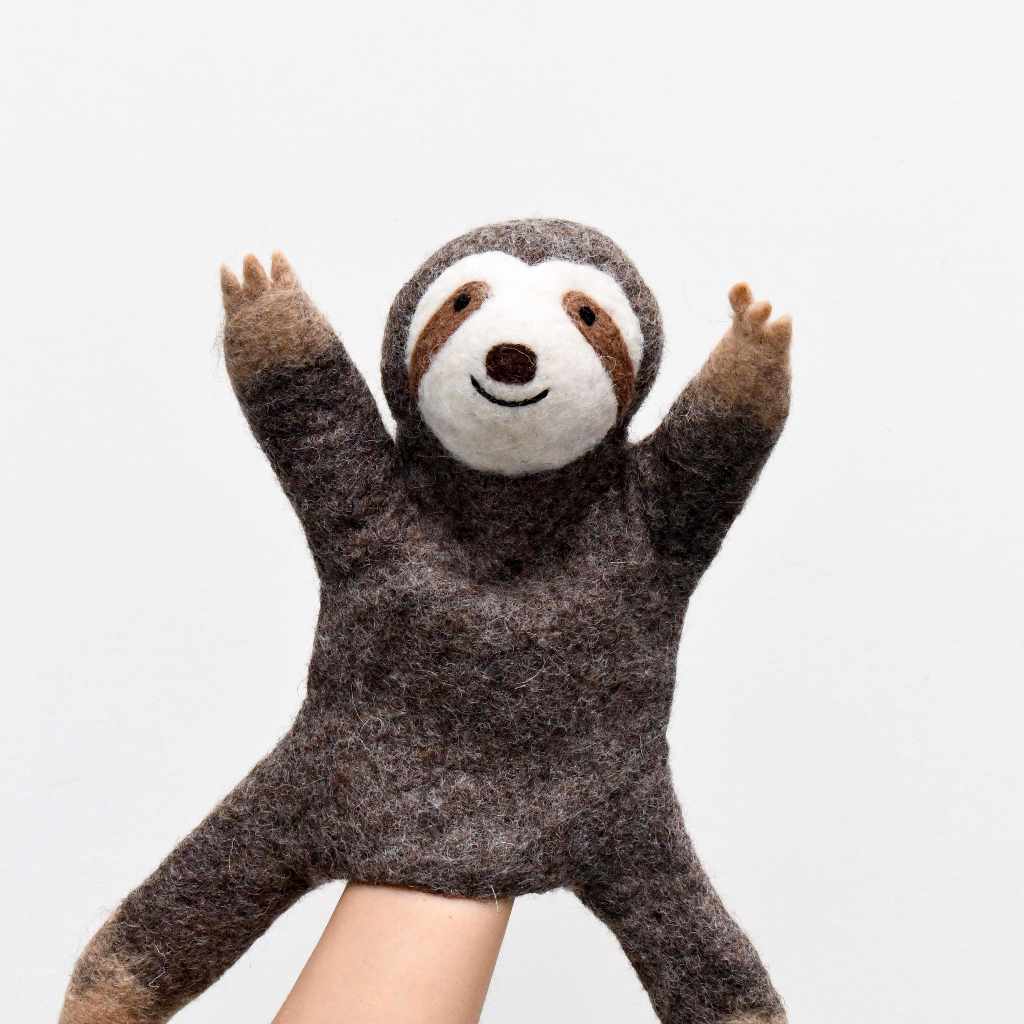 Hand Puppet - Sloth - Tara Treasures