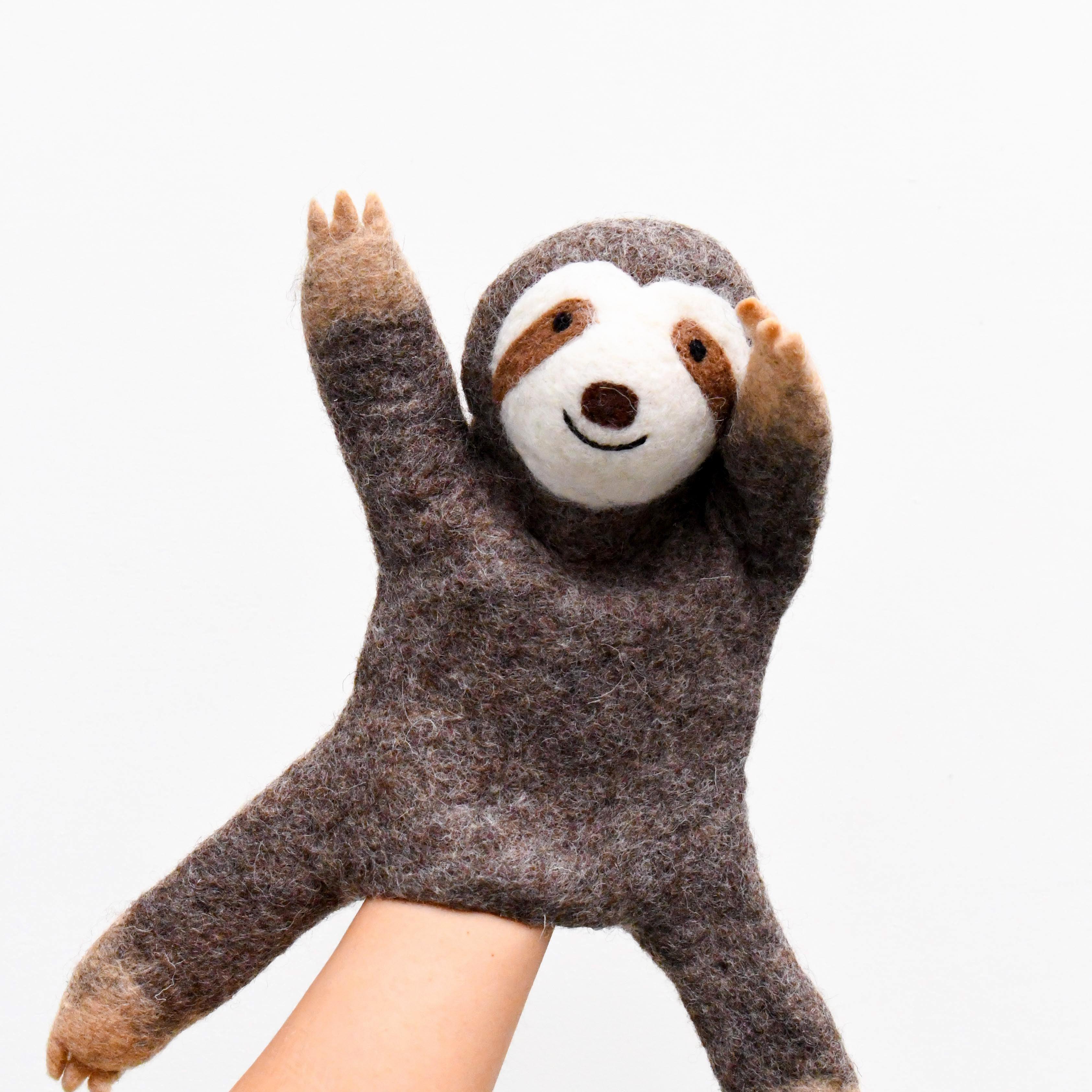 Hand Puppet - Sloth - Tara Treasures