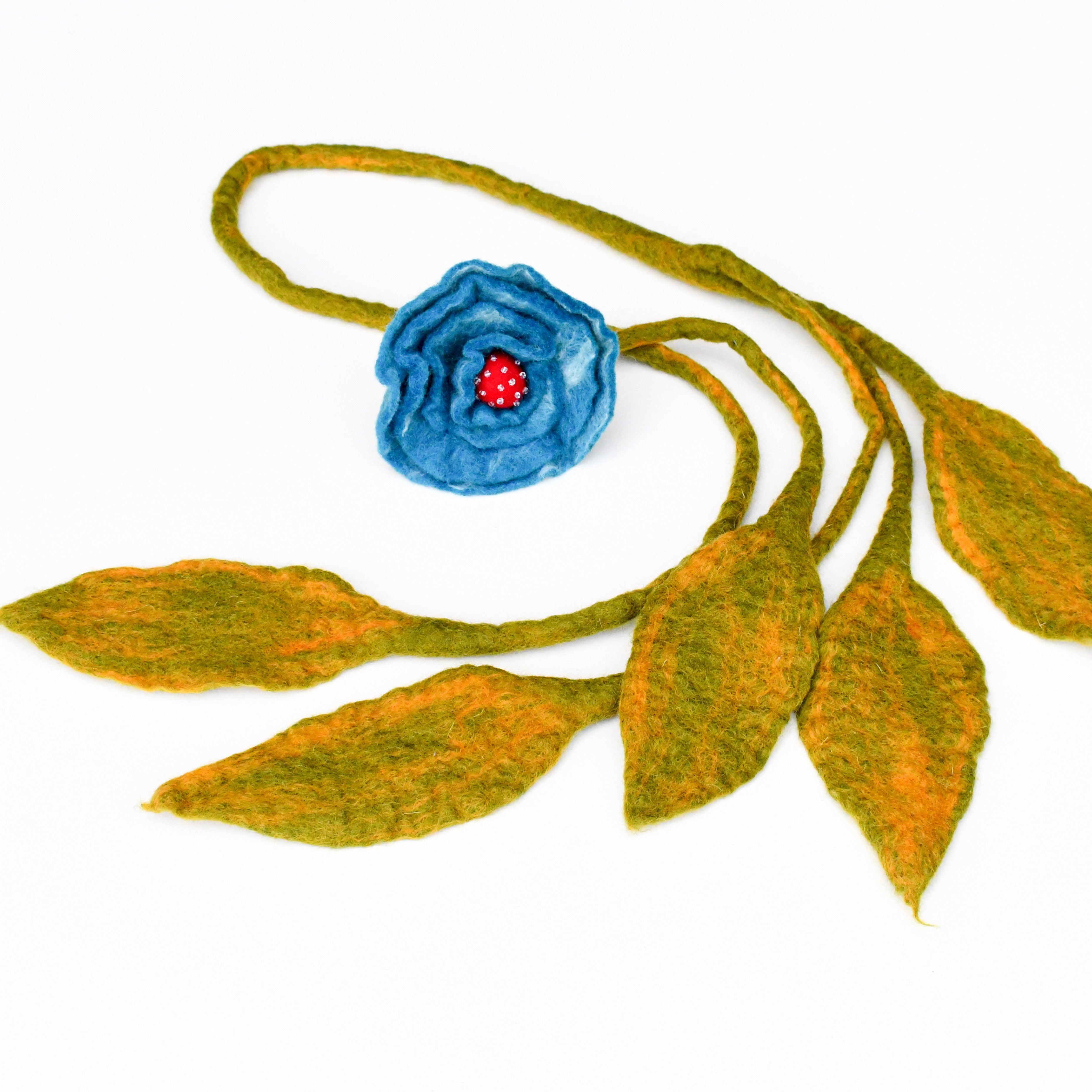 Flower Teepee Topper  - Blue Round Flower Garland - Tara Treasures